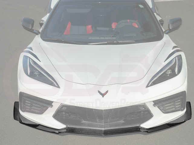 2020+ CORVETTE C8 STINGRAY & Z51 | Z06 Z07 PERFORMANCE FRONT LIP SPLITTER & CANARDS GROUND EFFECTS
